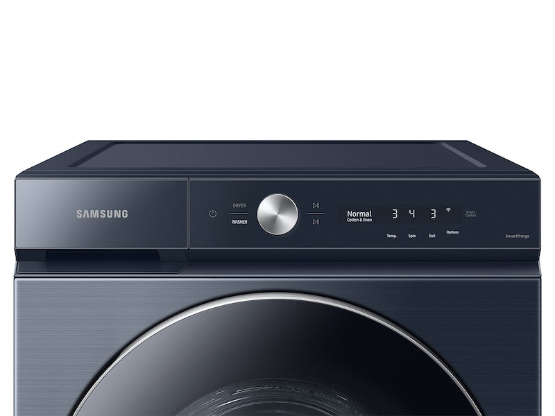 Samsung Bespoke 5.3 cu. ft. Ultra Capacity Front Load Washer with AI OptiWash and Auto Dispense in Brushed Navy