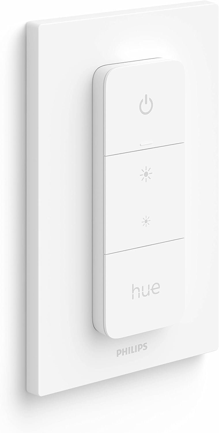 Philips Hue Smart Wireless Dimmer Switch V2 (Installation-Free, Exclusive for  Lights) for Indoor Home Lighting, Livingroom, Bedroom.