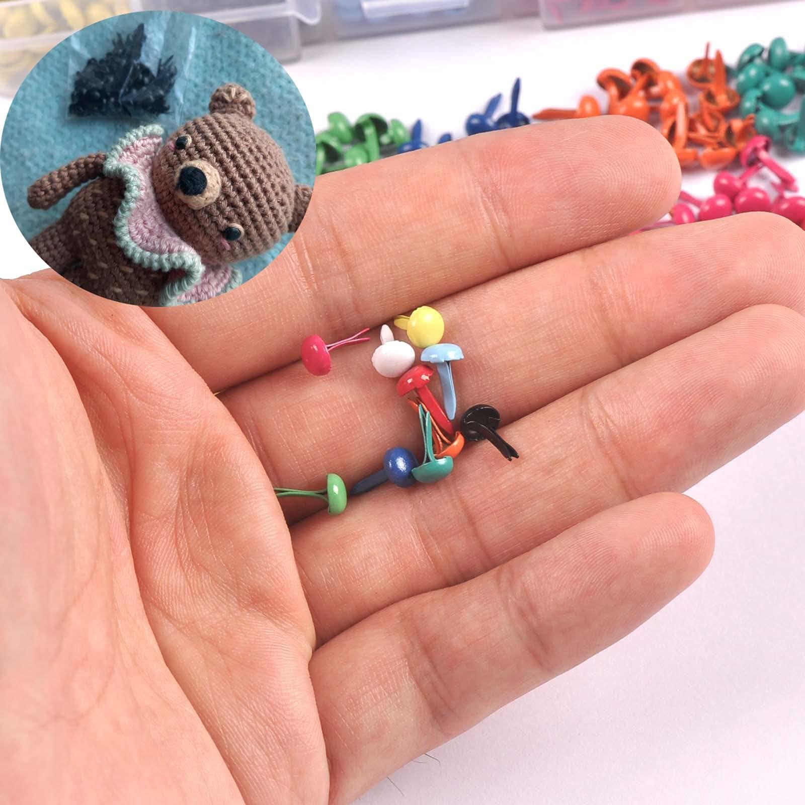 nerreceab 1000pcs multicolor round mini brads scrapbooking embellishment paper fastener brad metal crafts for diy handicrafts decoratio