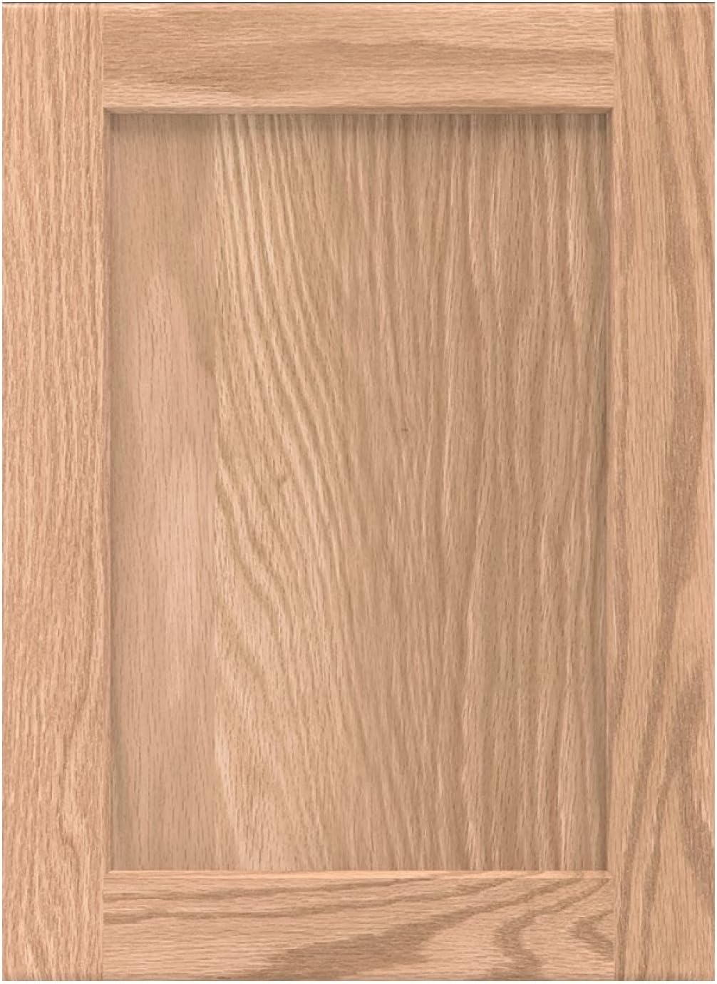 onestock Unfinished Solid Oak Wood Cabinet Door Replacement, Refacing Kitchen, Cupboard, Bathroom Panels, Shaker Style, Paintable, Stain
