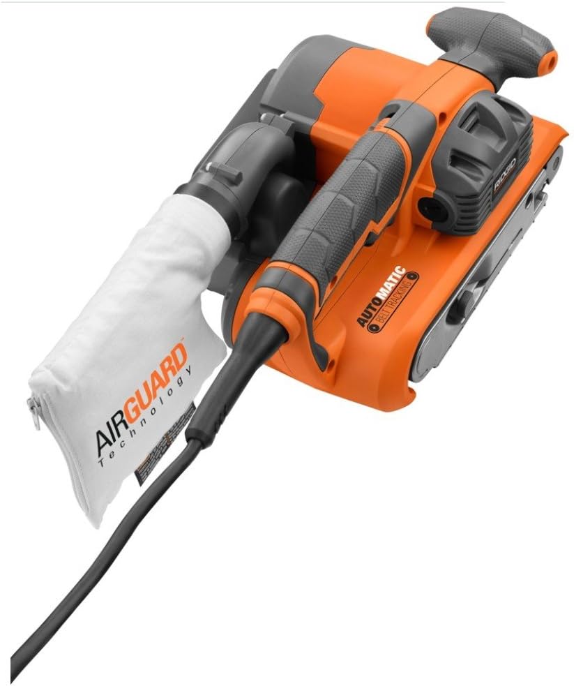 RIDGID ZRR2740 6.5 Amp 3-in X 18-in Heavy Duty Variable Speed Belt Sander (Renewed)
