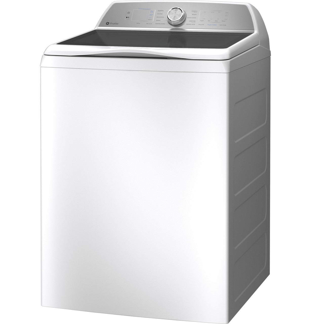 GE Appliances PTW605BSRWS 4.9 cu. ft. Capacity Washer with Smarter Wash Technology and FlexDispense&a;#8482; - White
