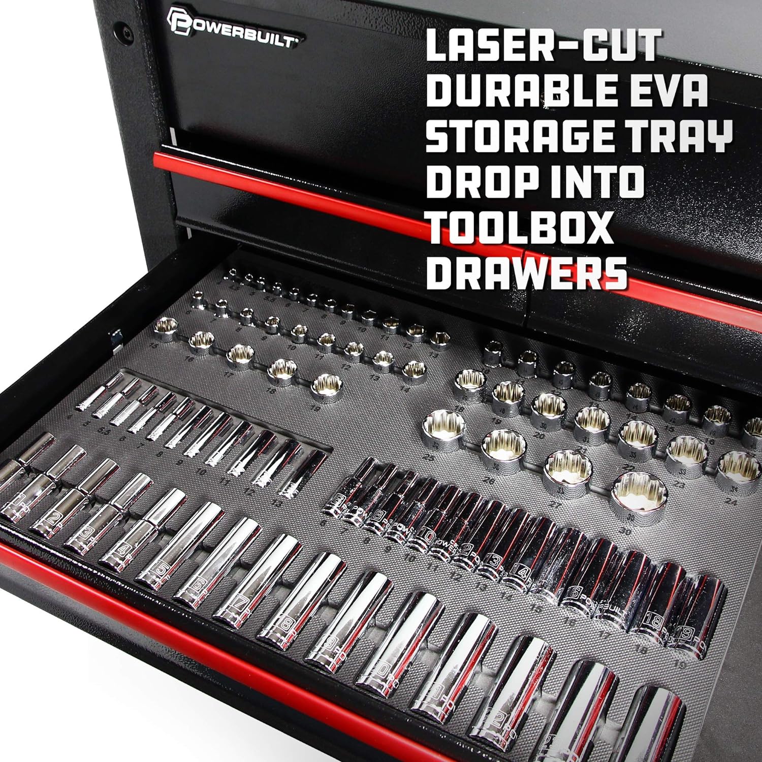 GCP Products 85 Piece Metric Master Socket Set, 1/4, 3/8, And 1/2 Inch Drive, 6 And 12 Point, Deep And Shallow Sockets, Storage Organizer …