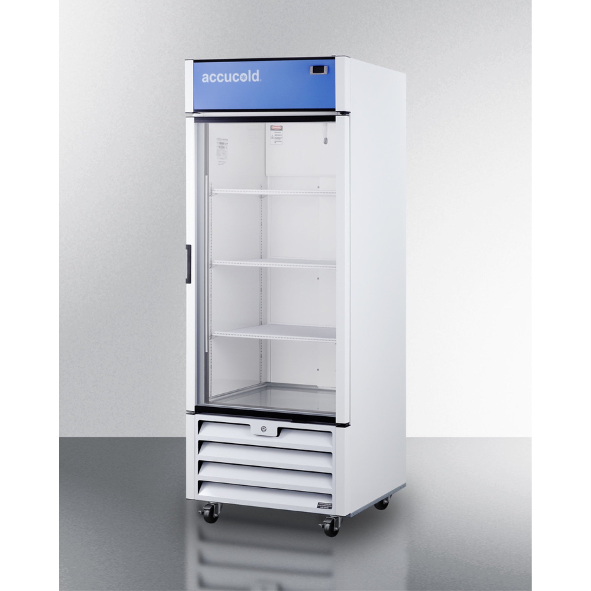 Accucold Commercial Full-sized glass door commercial beverage center