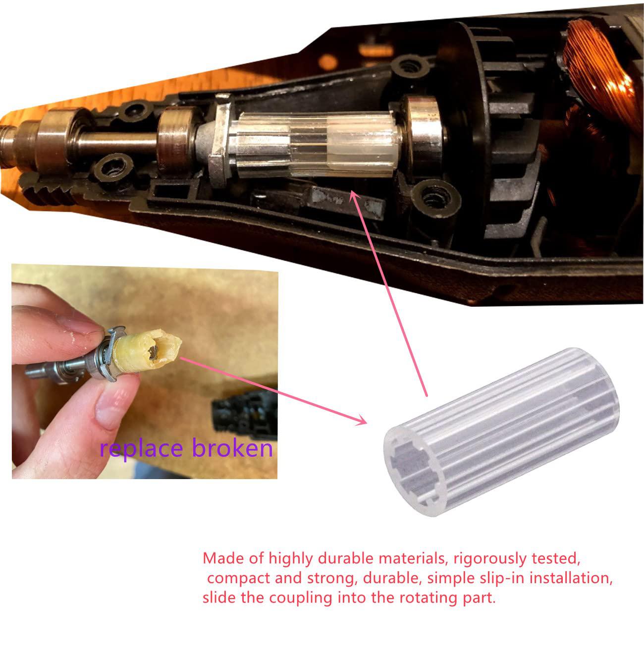 lankstet 395 multi-tool flexible coupling compatible with dremel parts 2615294309 5pcs rotary multi tool coupling