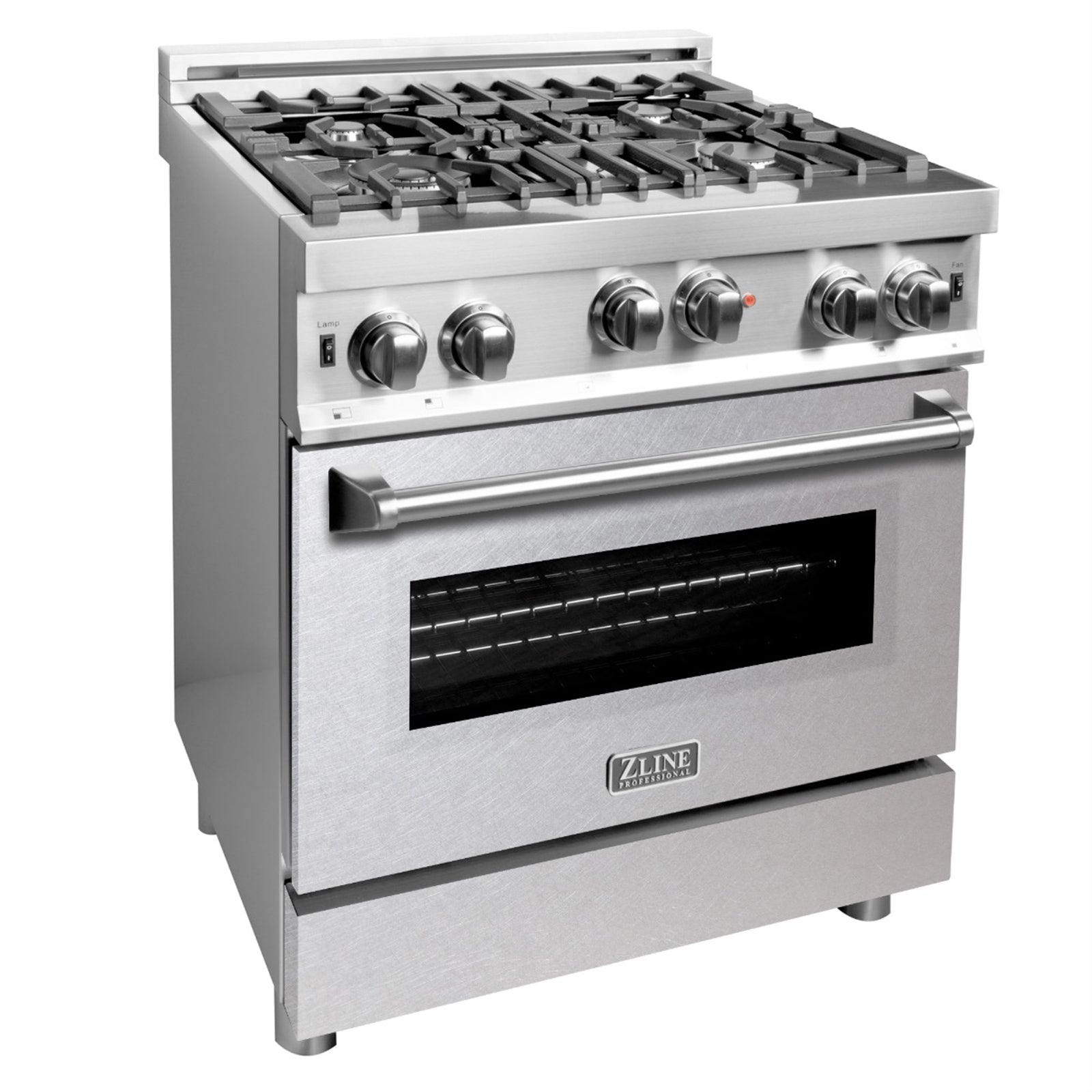 Zline Kitchen and Bath RG-RM-30 30 in. Professional Gas on Gas Range in Stainless Steel with Red Matte Door ()