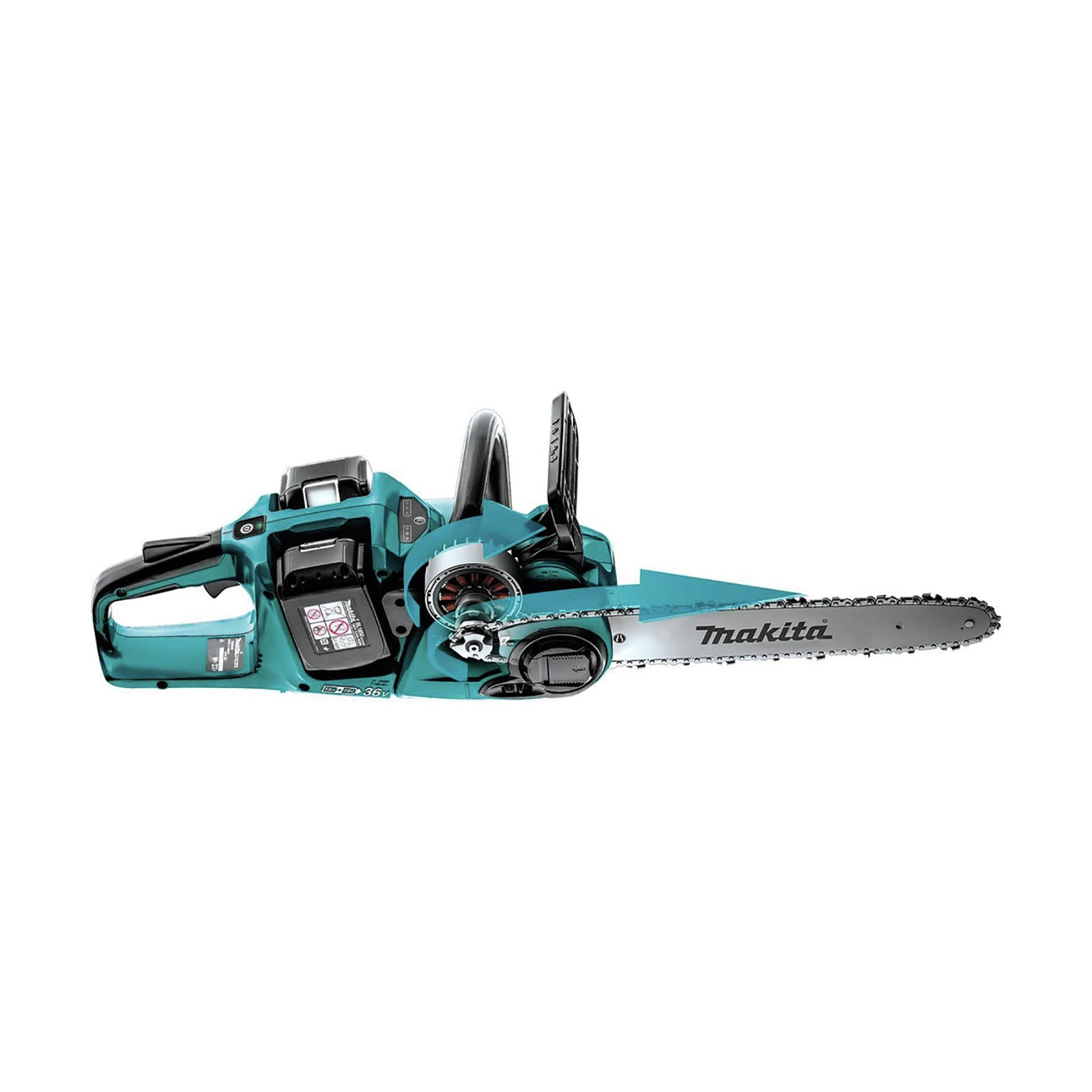 Makita XCU04PT  18V X2 (36V) LXT Lithium-Ion Brushless Cordless 16 in. Chain Saw Kit (5.0Ah)