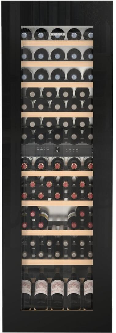 Liebherr HWGB8300 24  Star-K Built-In Wine Cabinet 83 Bottle in Black Glass
