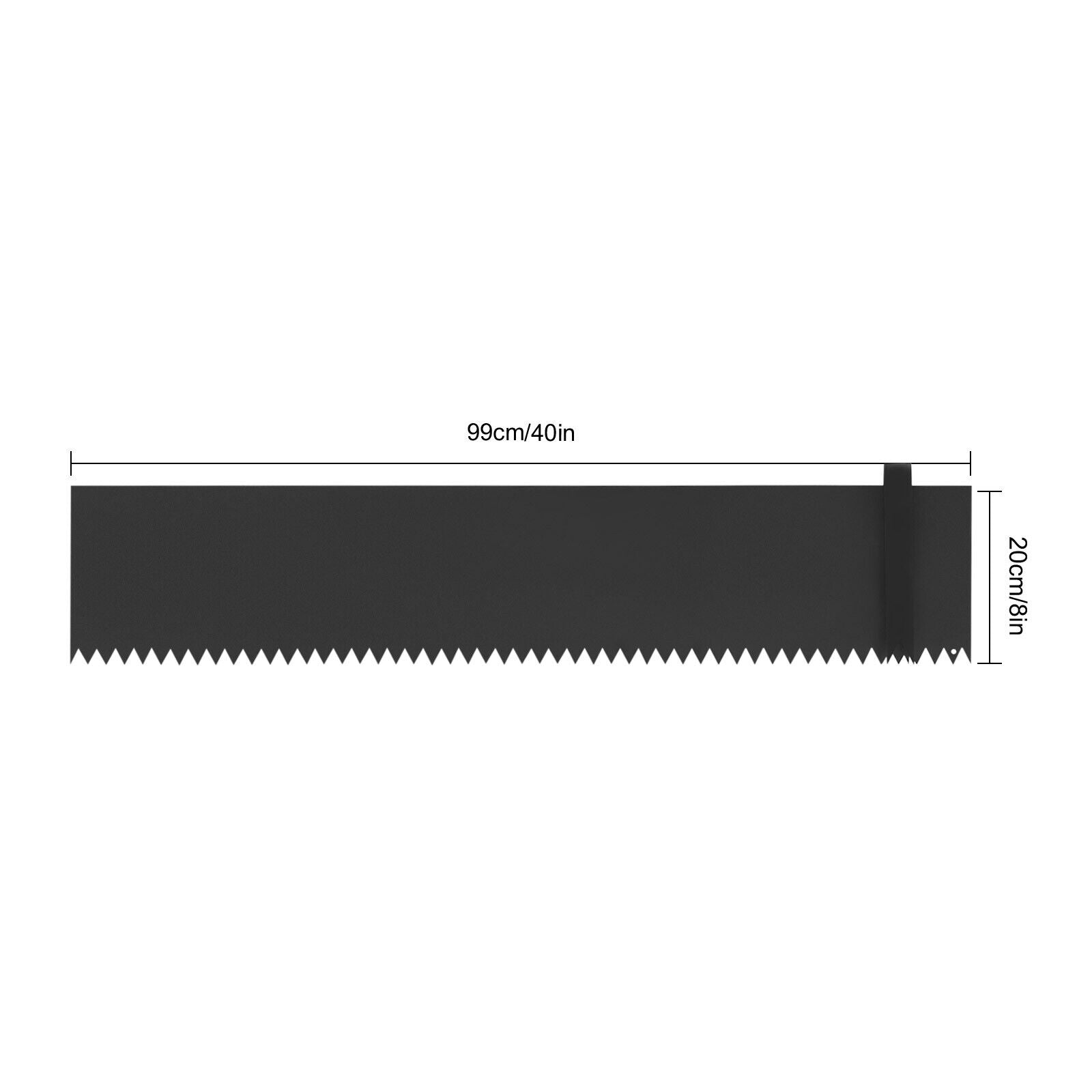 Great Choice Products 6Pcs Steel Lawn Edging Metal Landscape Edging 8