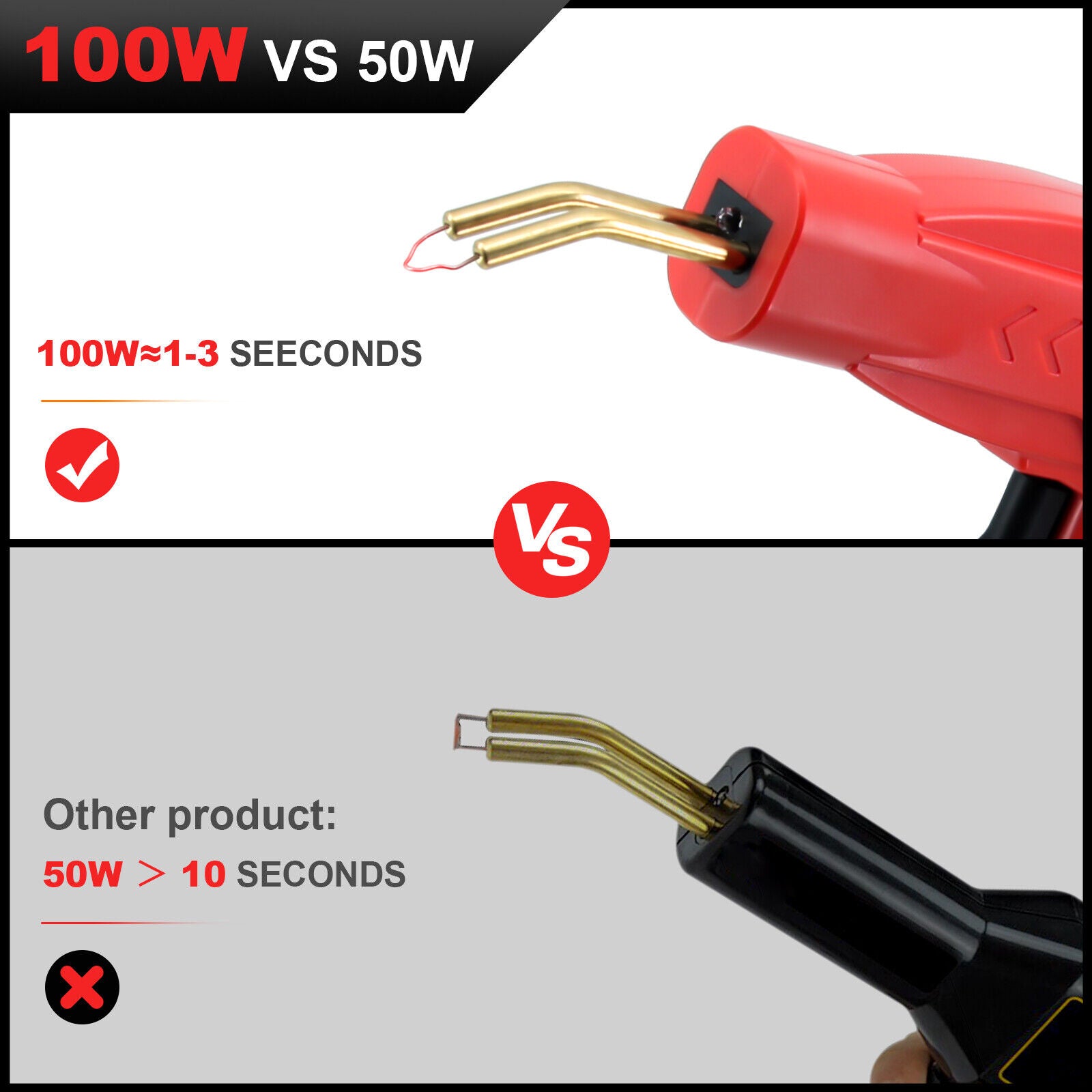 YIKBIK Plastic Welder Kit Soldering Tool  100 W Red