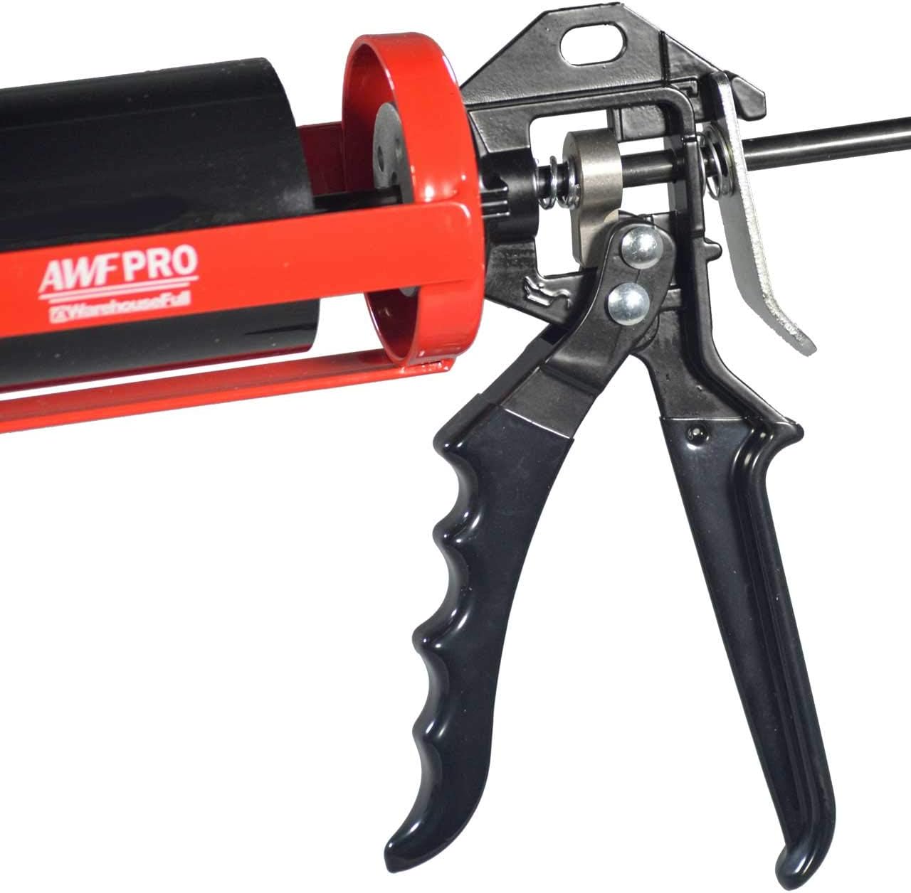 AWarehousefull Mortar Pointing Gun, 1 Quart (32 fl oz) Capacity, 12:1 Thrust, 2 Nozzles, Adjustable Pusher Plate, AWF-Pro