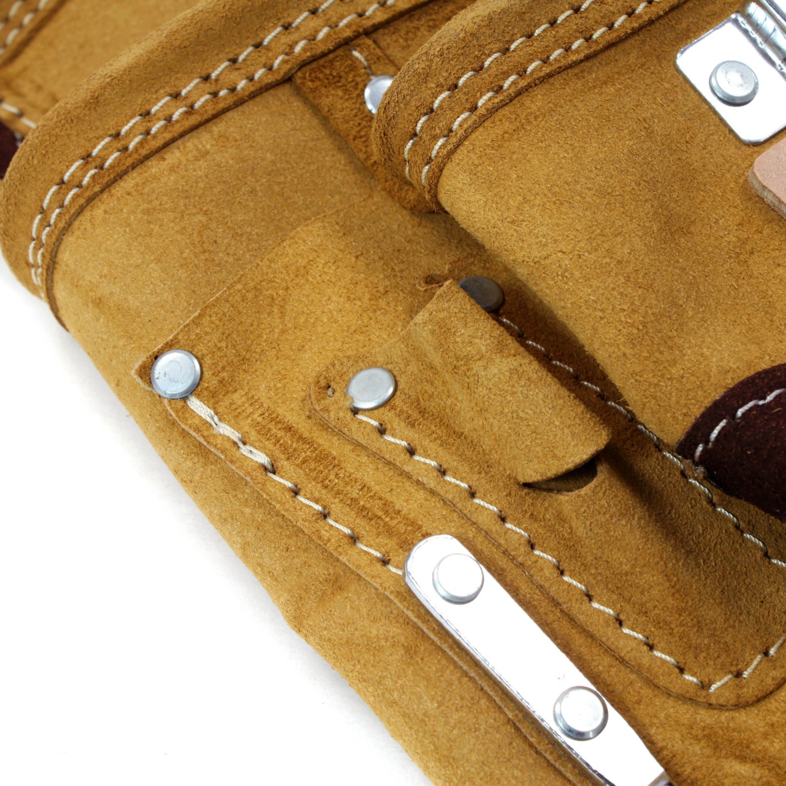 Universal Tool Deluxe Tool Bag 6 Pocket Suede Leather Heavy Duty Storage Pouch