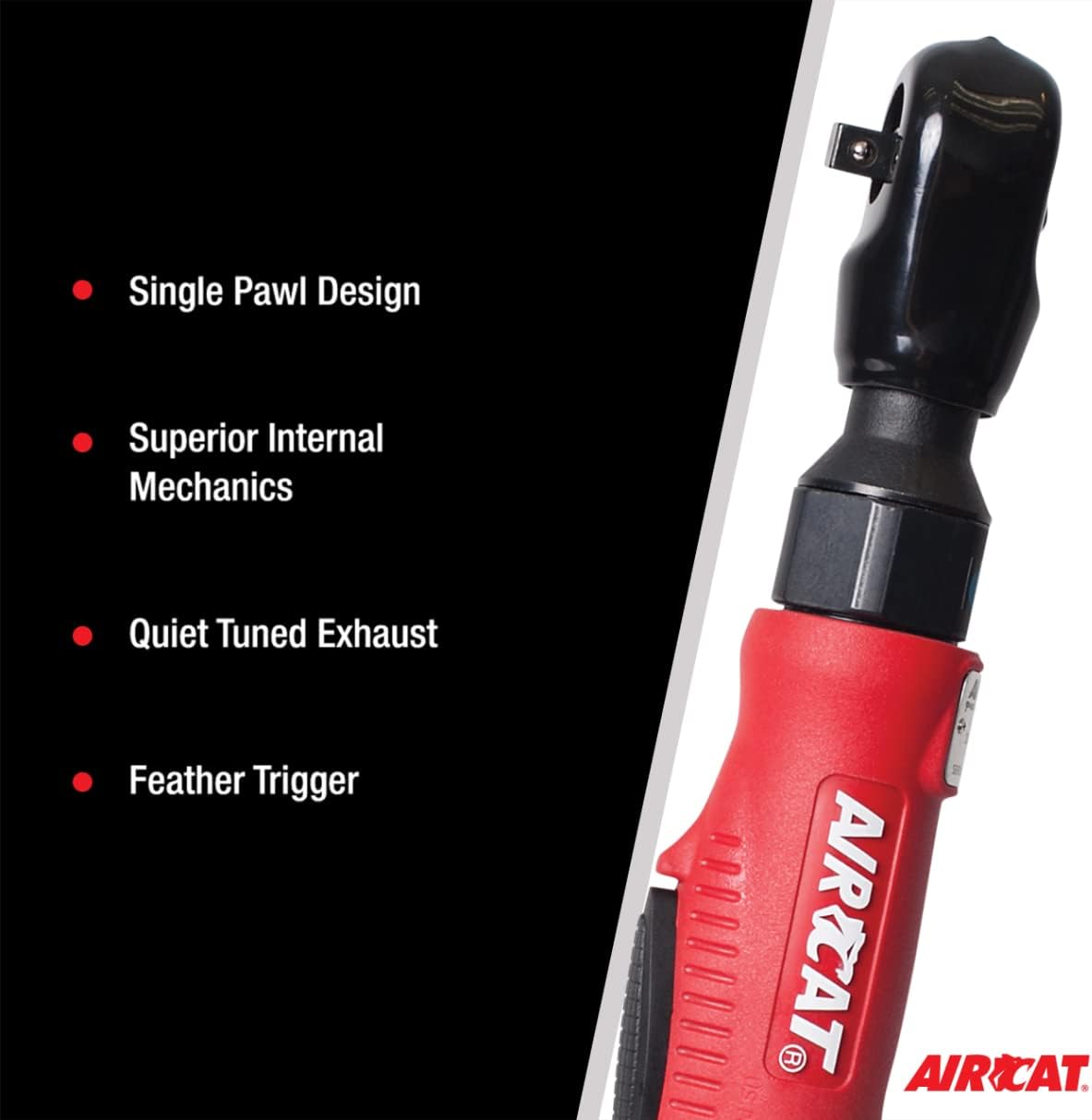 AIRCAT 800: 1/4-Inch Composite Ratchet 320 RPM, 35 ft-lbs Maximum Torque