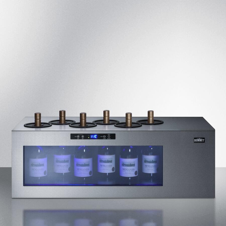 Summit STC6 36 Open Wine Cooler  in Stainless Steel