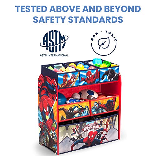 Delta Children 6-Bin Toy Storage Organizer, Spider-Man