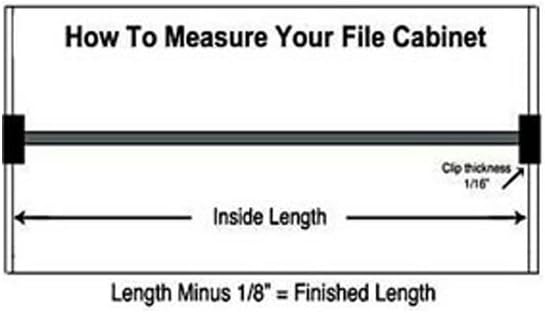 File Bar Factory Cut to Length Metal File Rail 3/4