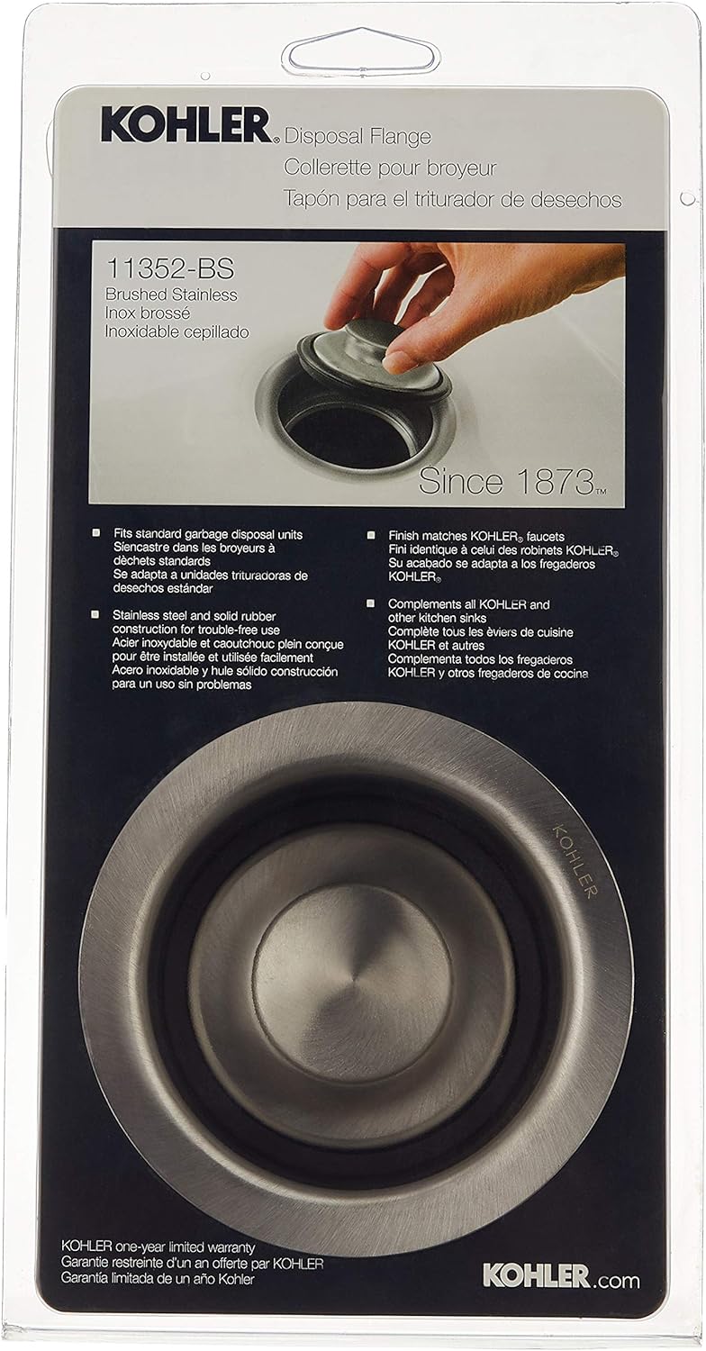 Kohler &a;#226;&a;#128;&a;#142;11352-SN Disposal Flange, Vibrant Polished Nickel