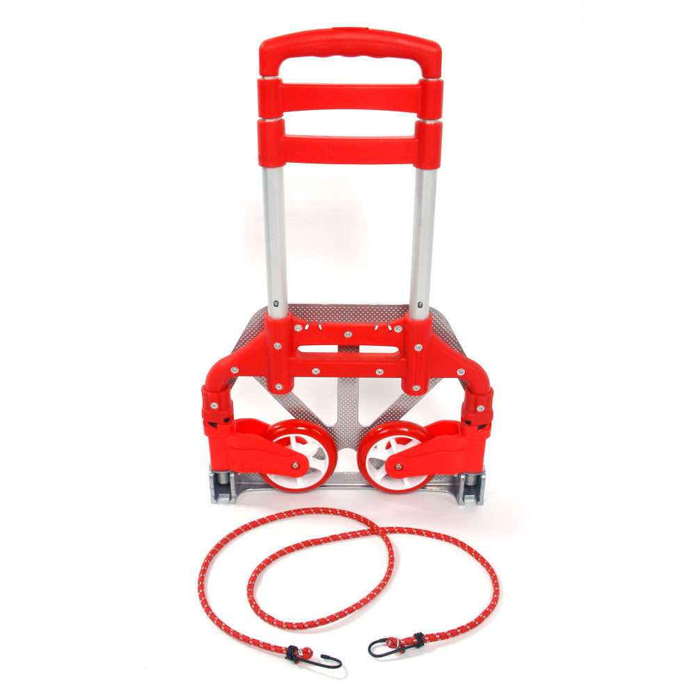 Winado 170lbs Cart Folding Dolly Truck Hand Collapsible Trolley Luggage Aluminium Red