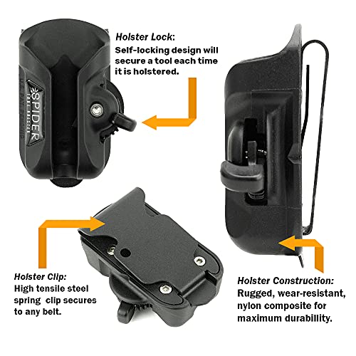 Spider Tool Holster Set - Improve The Way You Carry Your Power Drill, Driver, Multitool, Pneumatic, Multi-Tool and More on Your
