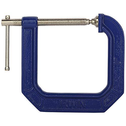 irwin tools quick-grip 100 series deep throat c-clamp, 3-inch by 4 1/2-inch throat (225134)