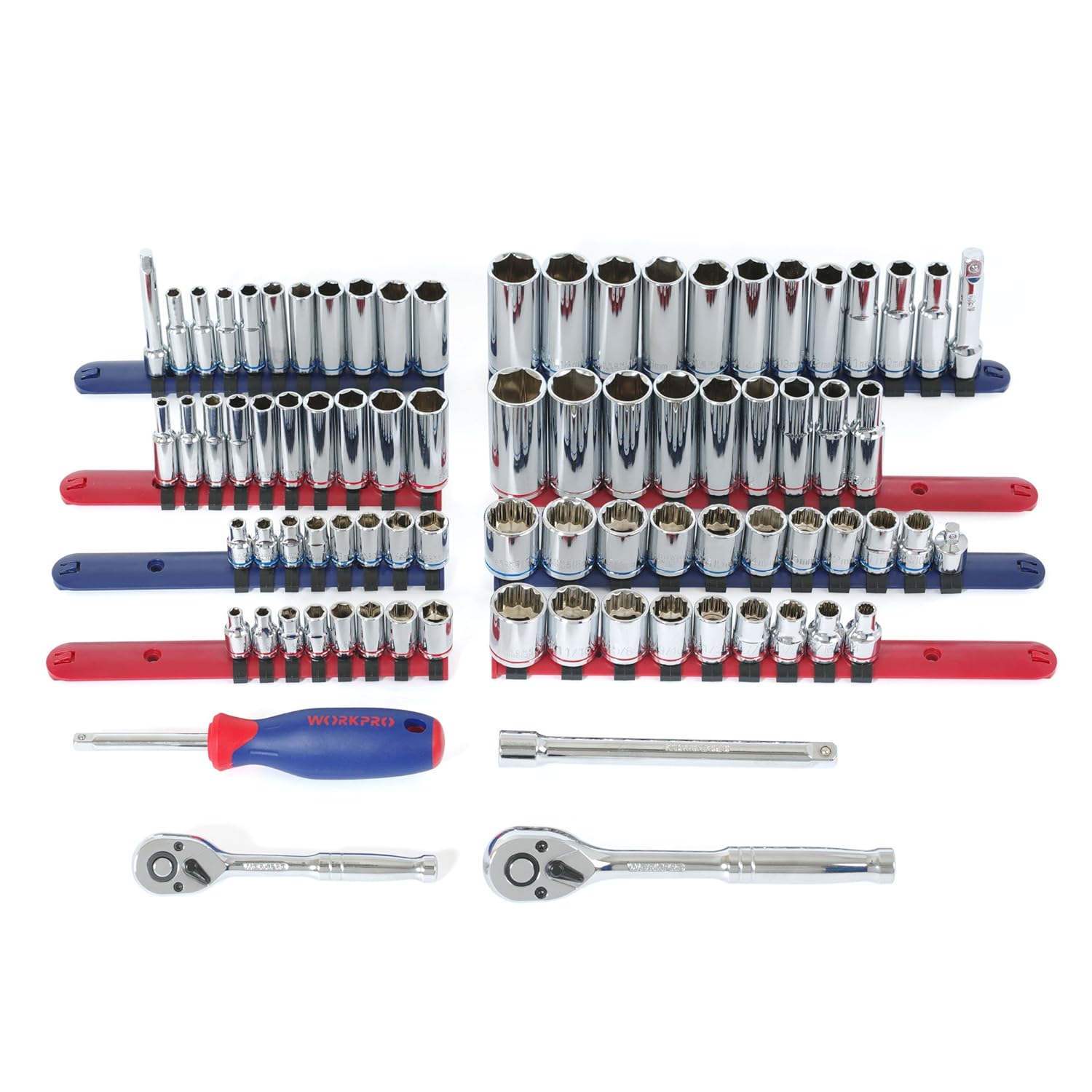 GCP Products Home Tool Kit, 322Pcs Home Repair Hand Tool Kit Basic Household Tool Set With Carrying Bag