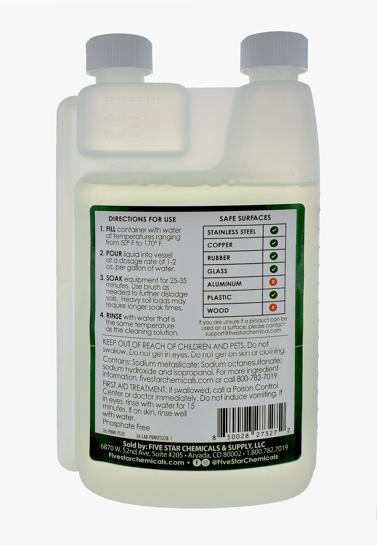 Five Star PBW Liquid Cleaner 32oz