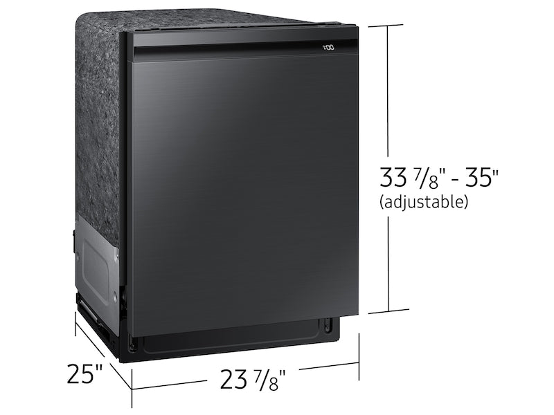 Samsung Smart 44dBA Dishwasher with StormWash in Black Stainless Steel