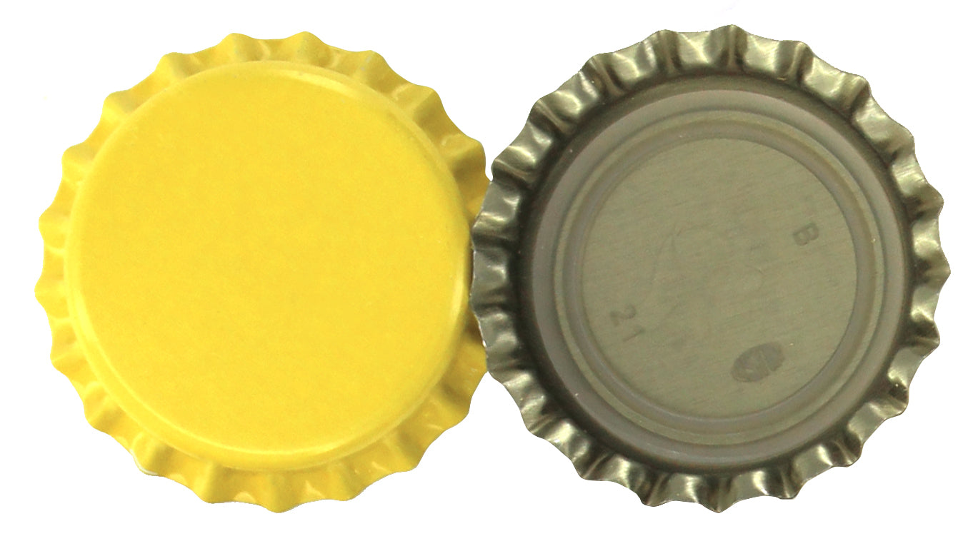 HBO Home Brew Ohio Crown Caps With Oxy-Liner - Case of 10,000 Caps Yellow