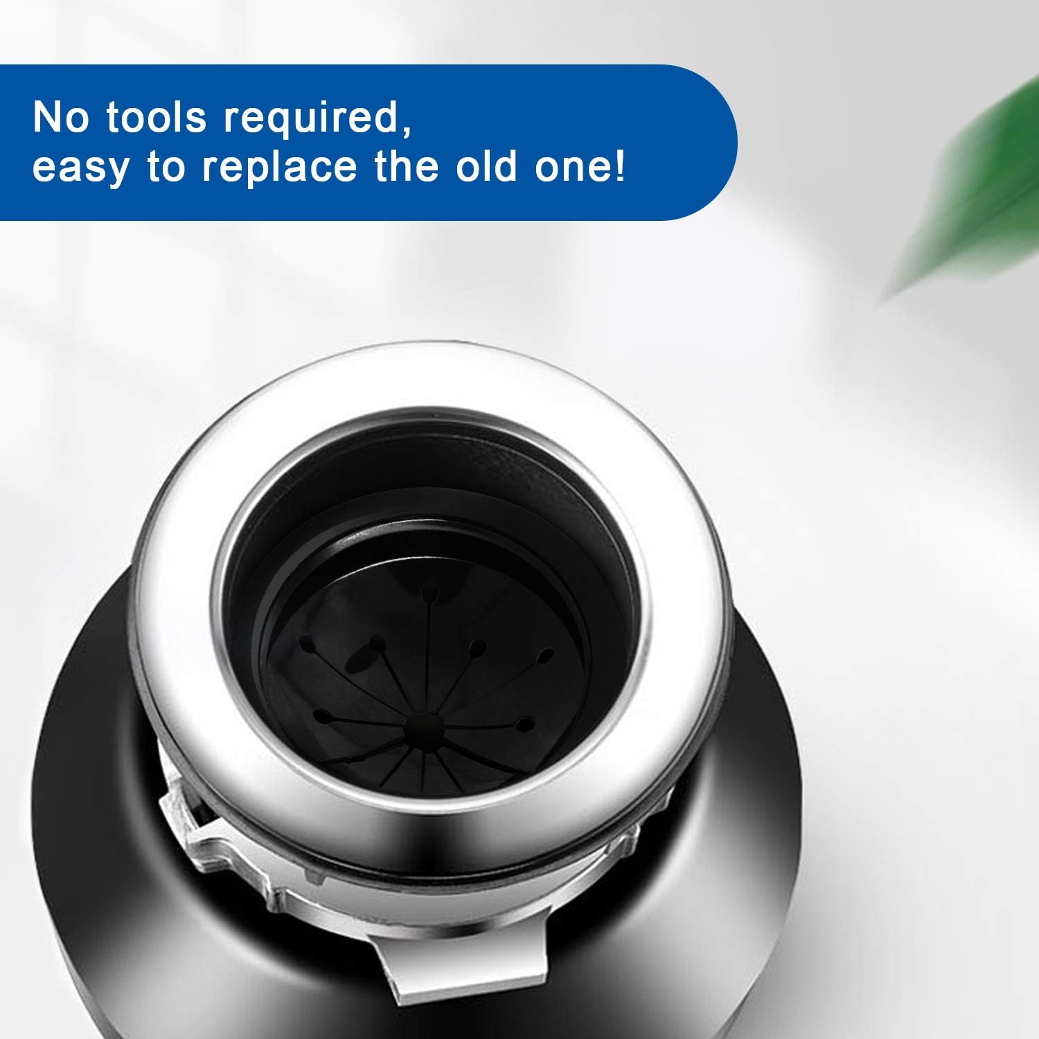 Cleesink Garbage Disposal Splash Guard Collar Sink Baffle, Food Waste Disposer Parts Accessories, 3-1/8 Inch Multi-function Drain Plugs
