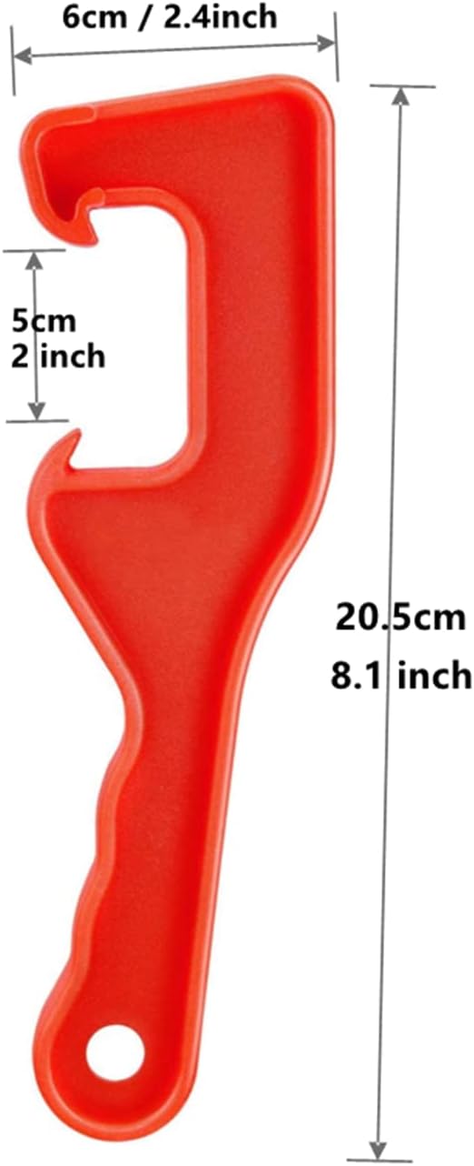 Shenglin Lifang 6 Pieces of Plastic Drum Lid Opener Wrenches, 5 Gallon Paint Oil Drum Lid Opening Tools, Suitable for Home Office Indust