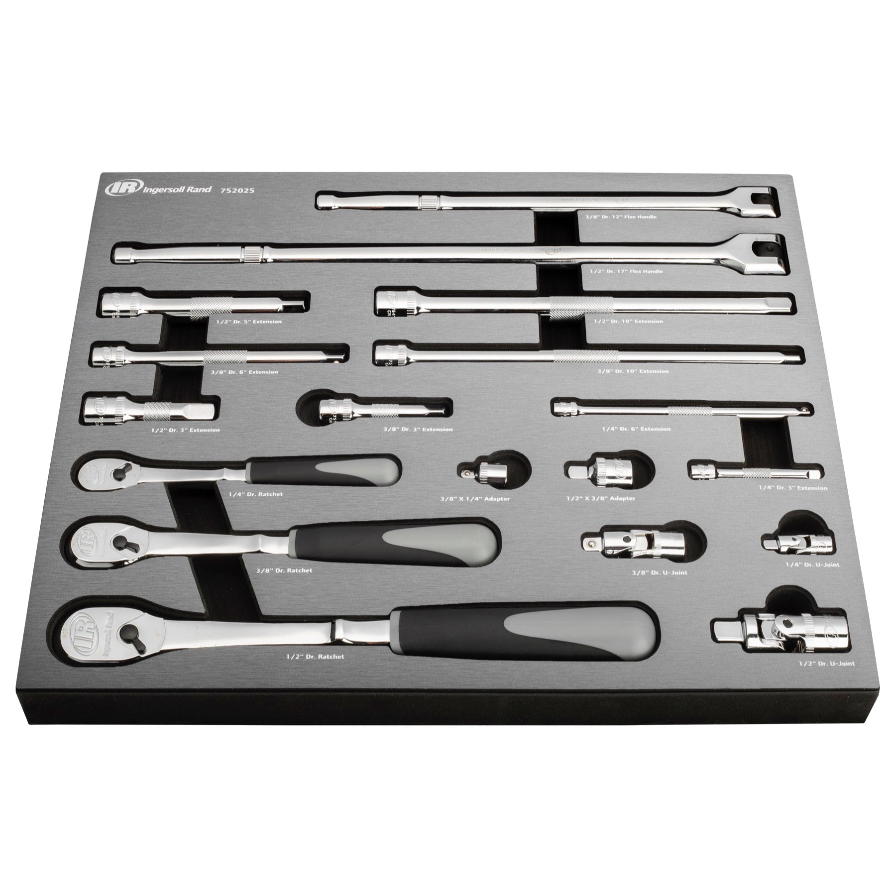 Ingersoll Rand 19 Piece Master Ratchet and Socket Accessory Set - 752025