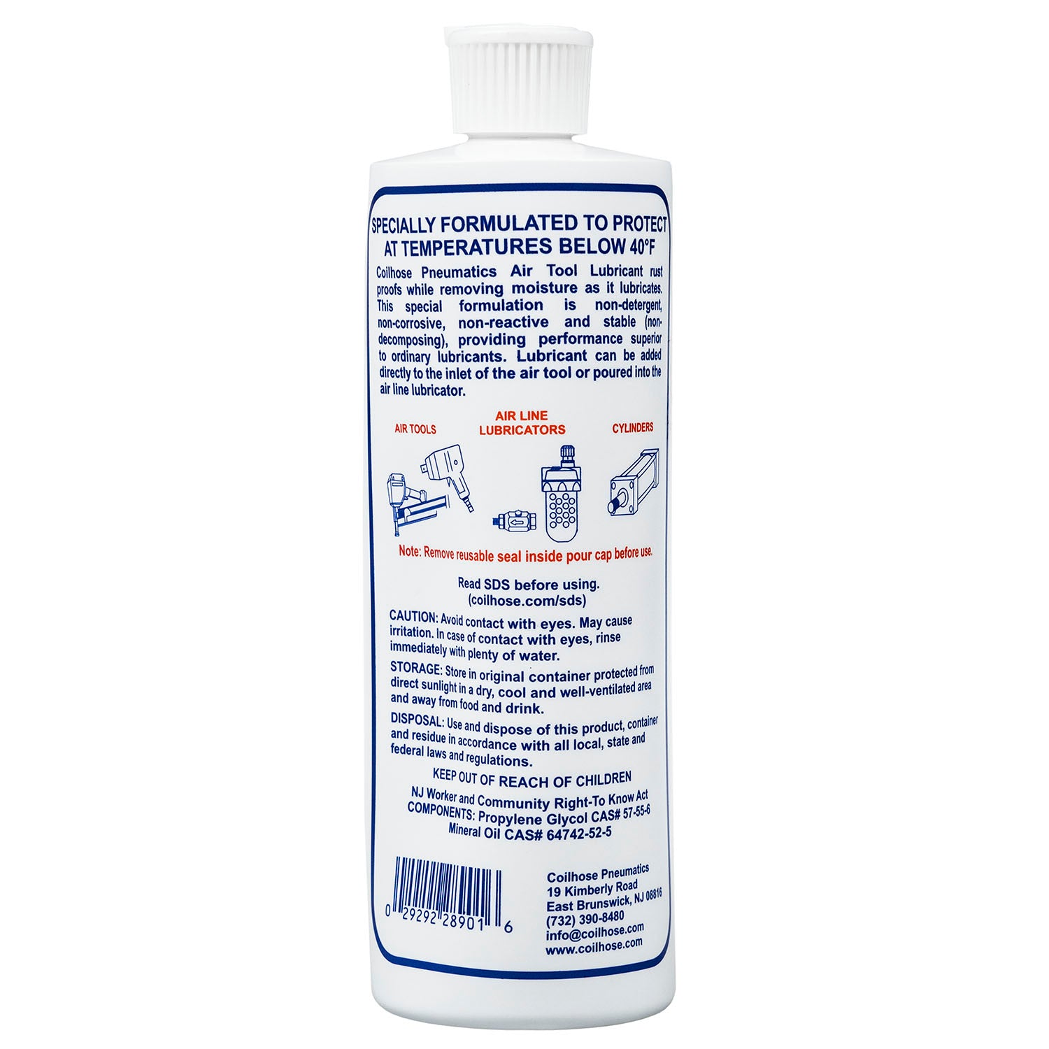Coilhose Pneumatics Anti Freeze Air Tool Oil 16 oz. Winter Grade Tool Lubricant