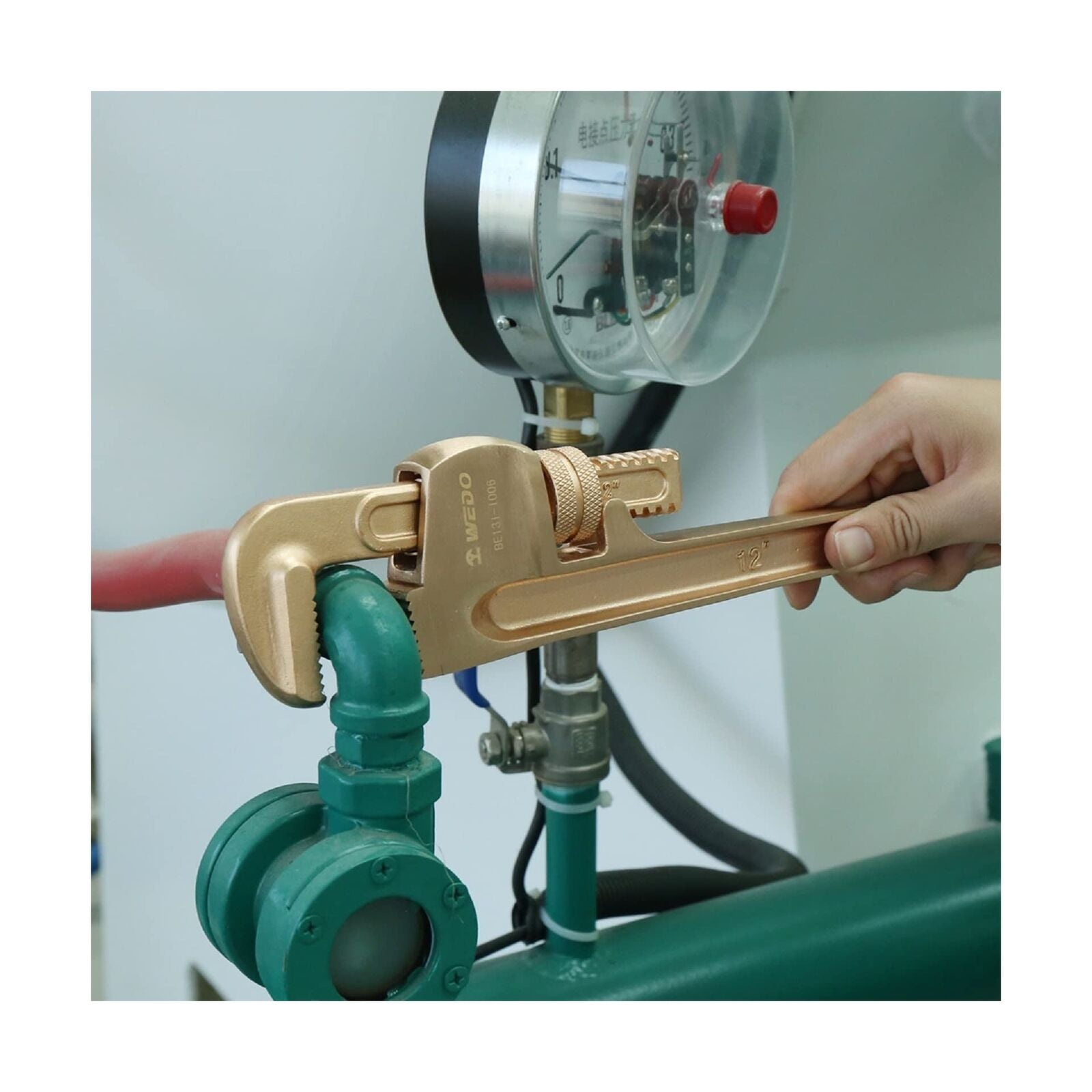 GCP Products Non-Sparking Pipe Wrench 8