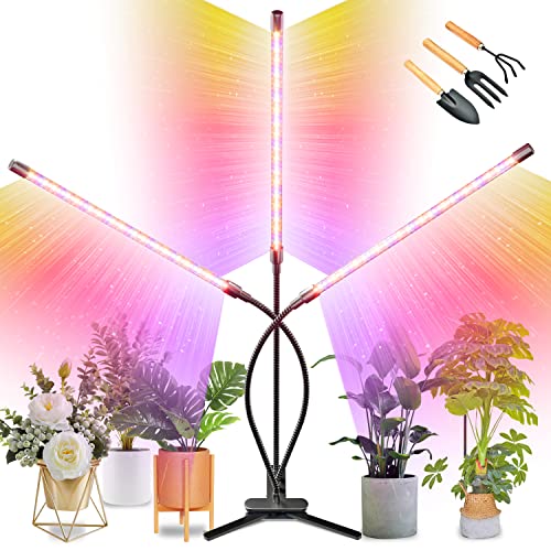 BAEDAOD Grow Lights for Indoor Plants, 135 LEDs Grow Light for Seed Starting with Full Spectrum, Clip Plant Lights with Flexible