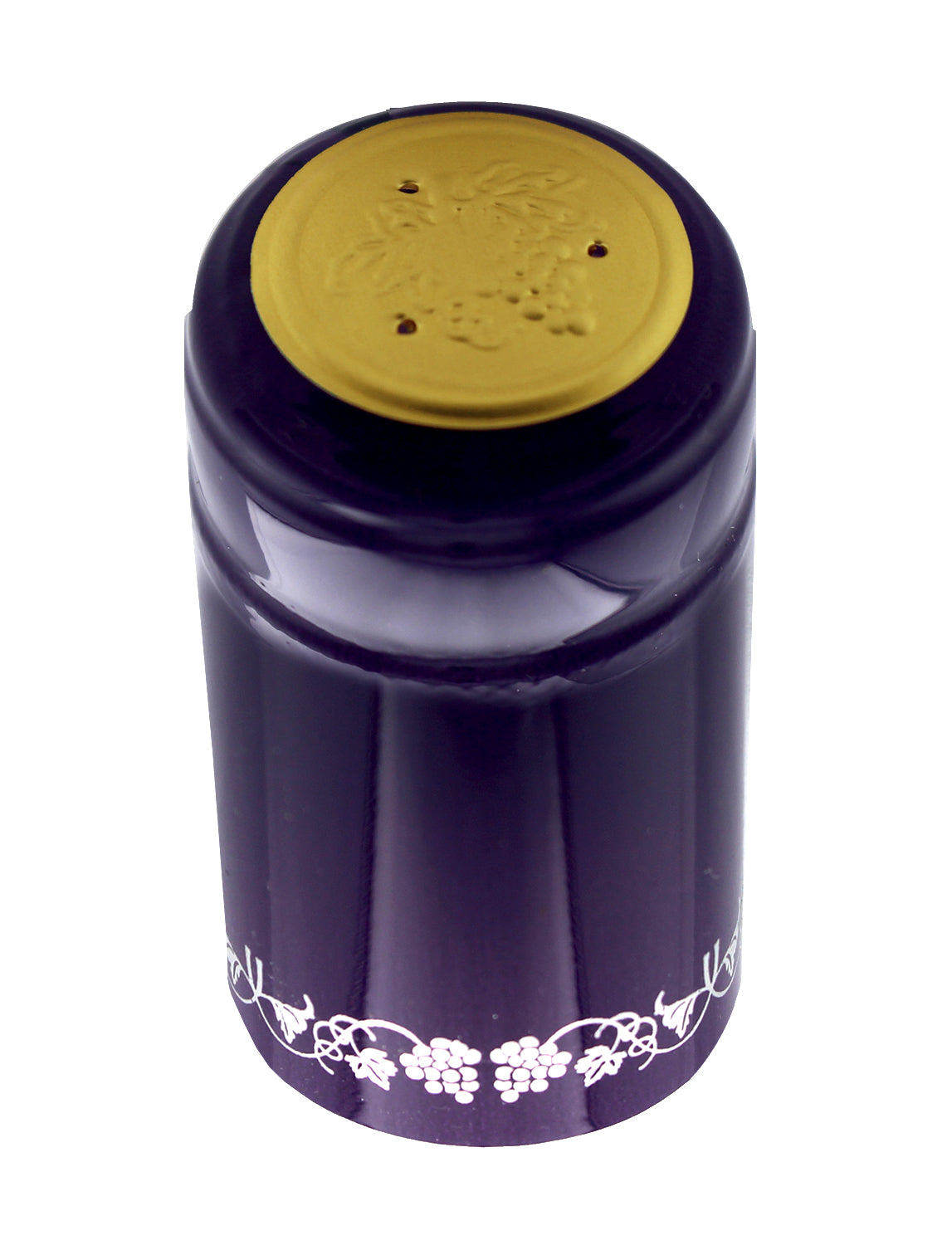 HOME BREW OHIO HOMEBREWOHIO.COM Home Brew Ohio Purple With Silver Grapes PVC Shrink Capsules 8000 count