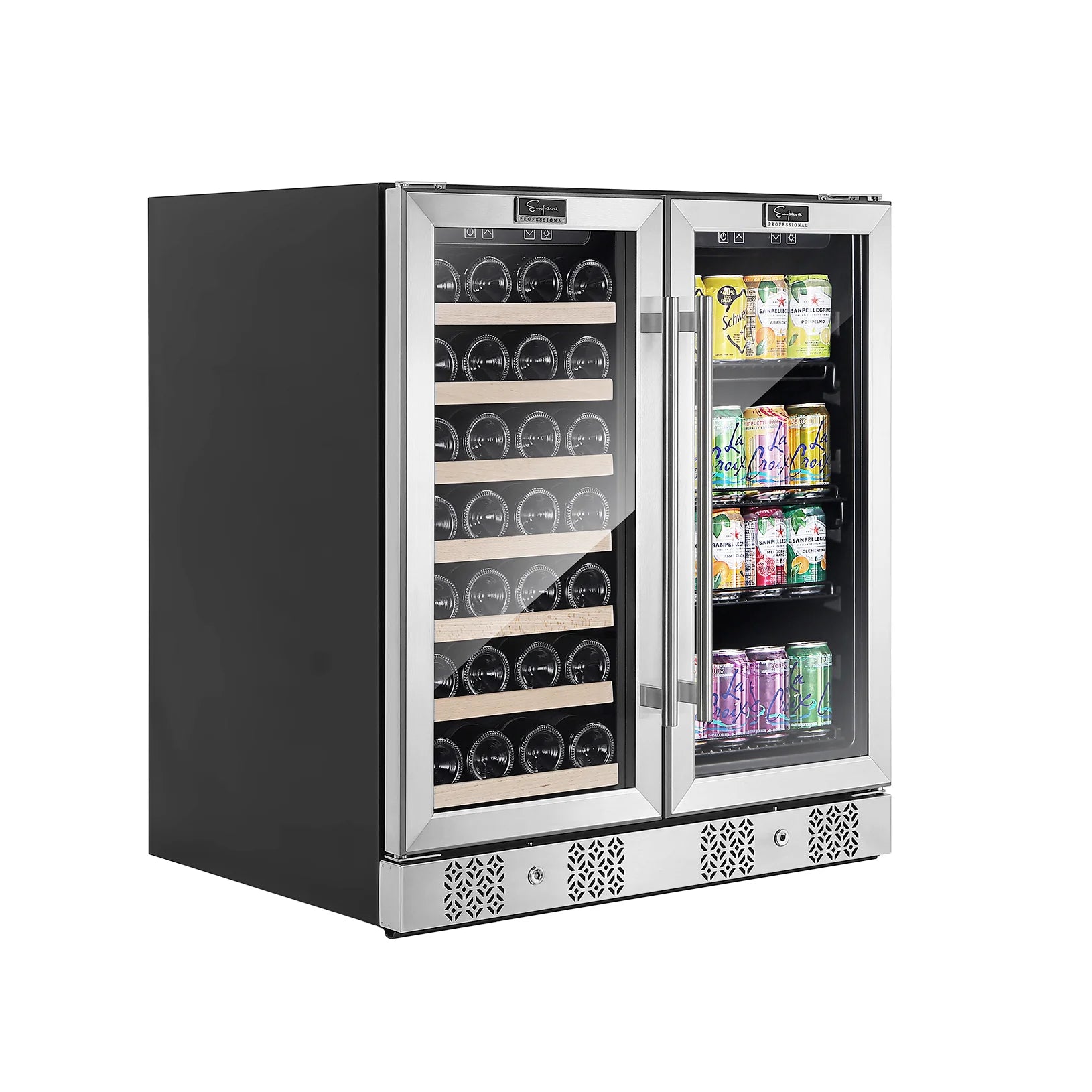 Empava Dual Zone Wine Cooler &a; Beverage Fridge BR04D