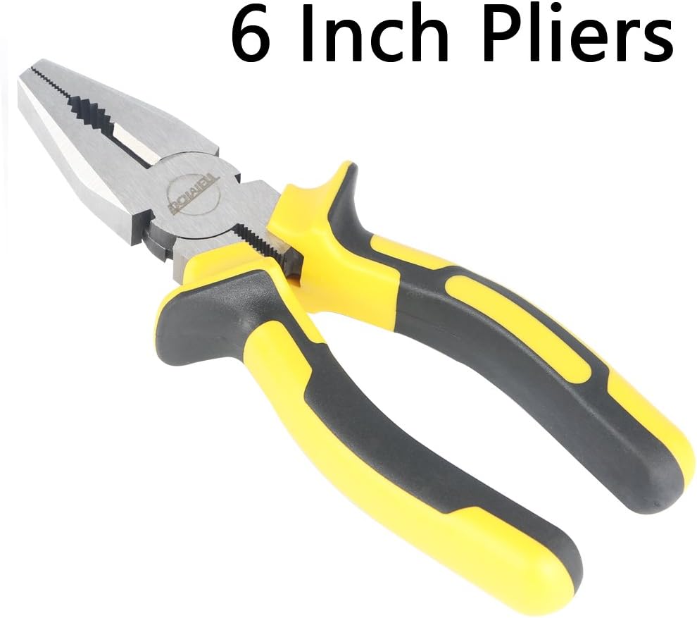 Dowell 10 Piece Small Tool Kit,Mini Portable Tool Set,Home Repair Hand Tool Kit with Plastic Tool box Storage Case