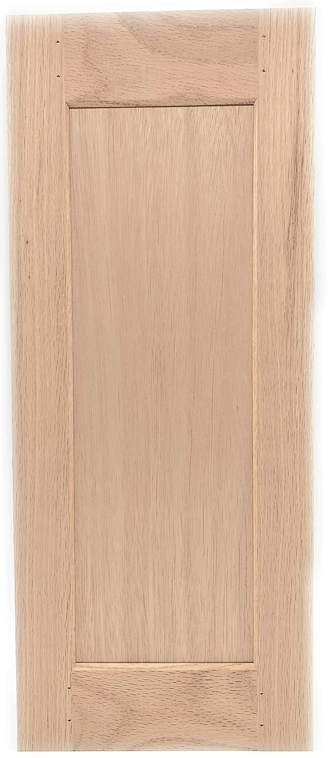 Generic ONESTOCK 24H x 11W Unfinished Oak Kitchen Cabinet Door Replacement, Shaker Style