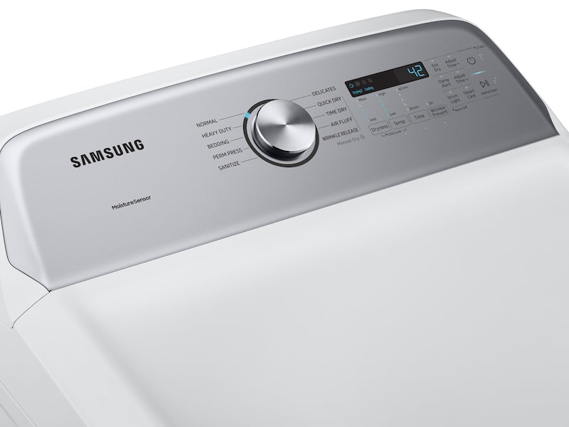 Samsung DVE50R5200W/A3 7.4 cf electric TL dryer w/ Sensor Dry in White