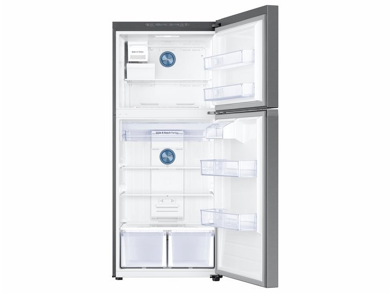 Samsung RT18M6215SR/AA 18 cu. ft. Top Freezer Refrigerator with FlexZone and Ice Maker in Stainless Steel