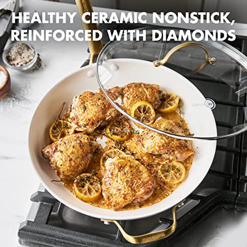 Green Pan greenpan reserve hard anodized healthy ceramic nonstick 12