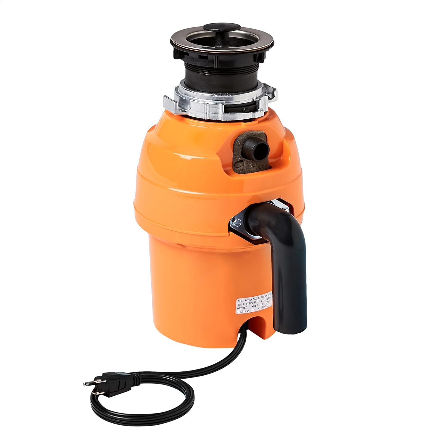 AmazonCommercial Garbage Disposal with Power Cord, 3/4 HP
