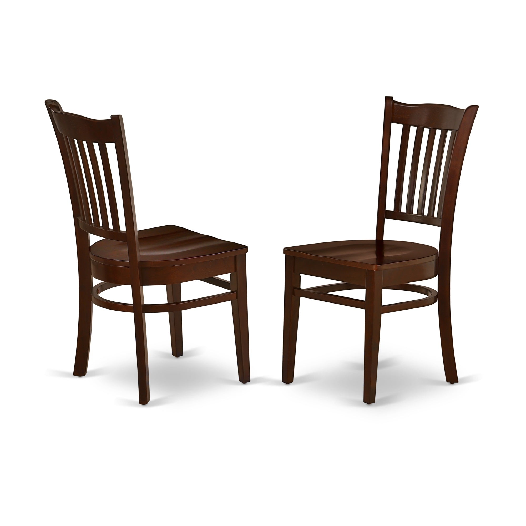 East West Furniture NOGR3-MAH-W 3Pc Rectangle  42/53.5