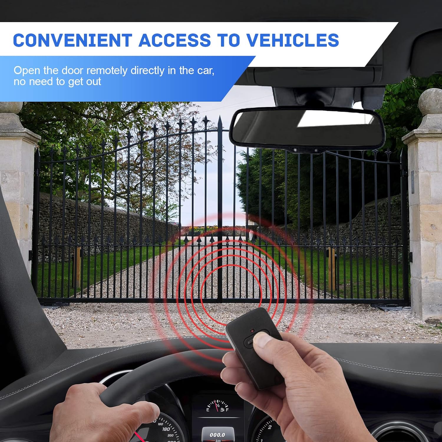 FEITON RB741 FM135 Remote Controller Transmitter for GTO Mighty Mule Gate Access Automatic Gate Opener Remote Wireless Electric Garage