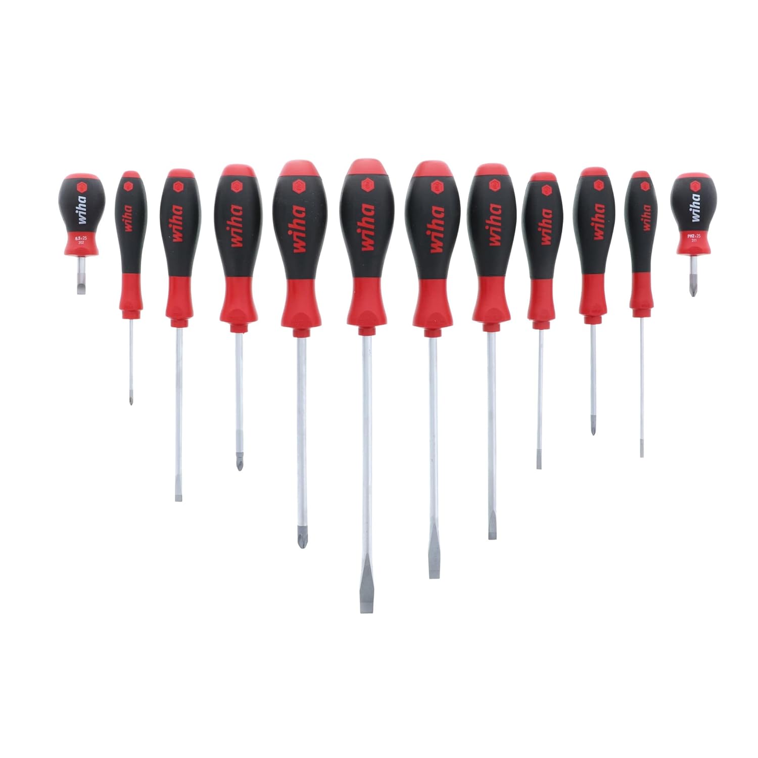 GCP Products 12-Piece Slotted And Phillips Screwdriver Set With Soft Finish Handles