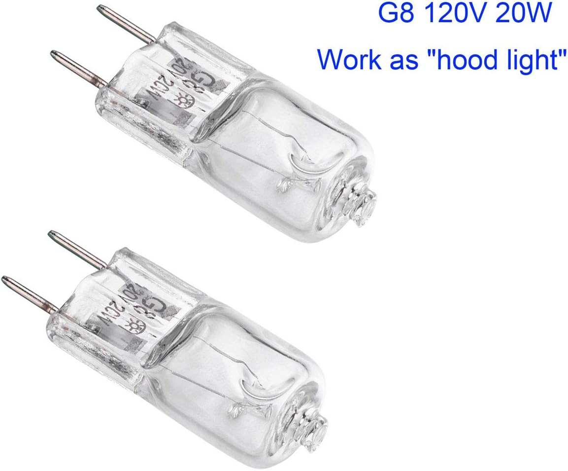 UP2WIN Light Bulb for GE Microwave Oven - Halogen Light Bulb Fits for GE Samsung Kenmore Elite Maytag Over the Stove Range Microwave,