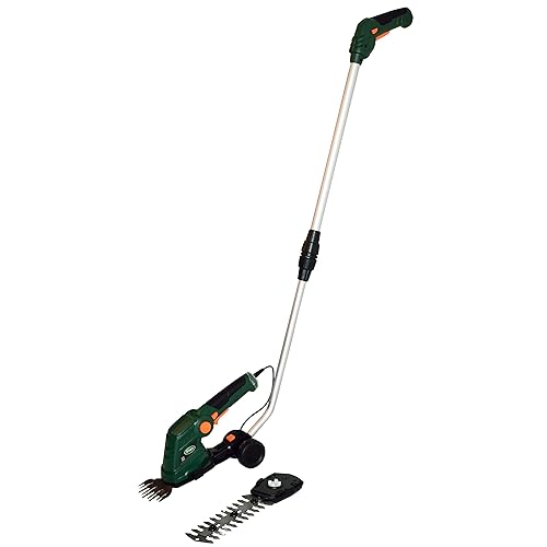Scotts Outdoor Power Tools LSS10272PS 7.5-Volt Lithium-Ion Cordless Grass Shear/Shrub Trimmer with Wheeled Extension Handle, Gre