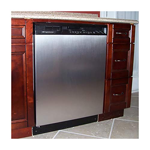 Appliance Art Instant Stainless Magnetic Dishwasher Door Cover Sheet, Vinyl Decorative Panel Decal with Stainless Steel Texture
