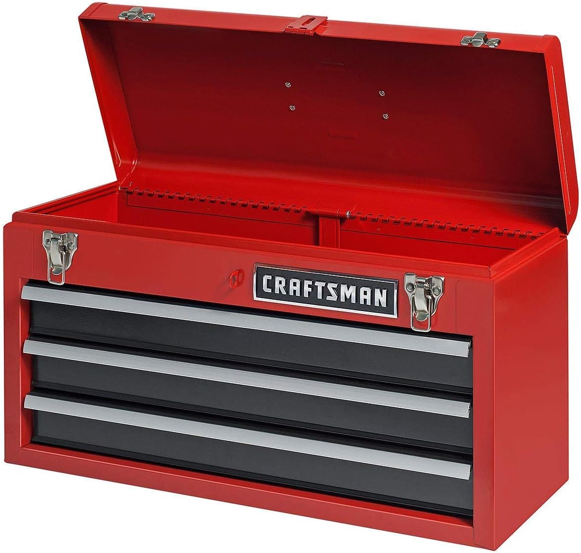 Craftsman 3-Drawer Metal Portable Chest Toolbox Red