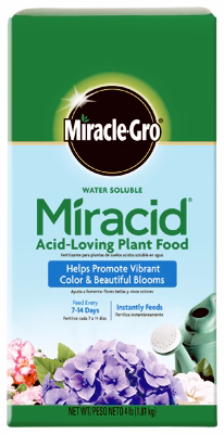 Miracle-Gro 1850011 Water Soluble Miracid Acid-Loving Plant Food, 4 Lbs. - Quantity 6